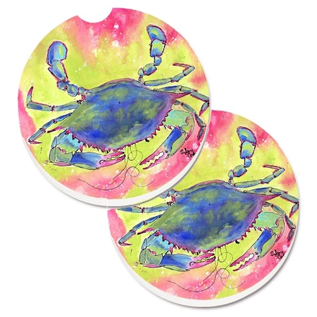 Carolines Treasures Crab Cup Holder Car Coaster, PK2 8343CARC